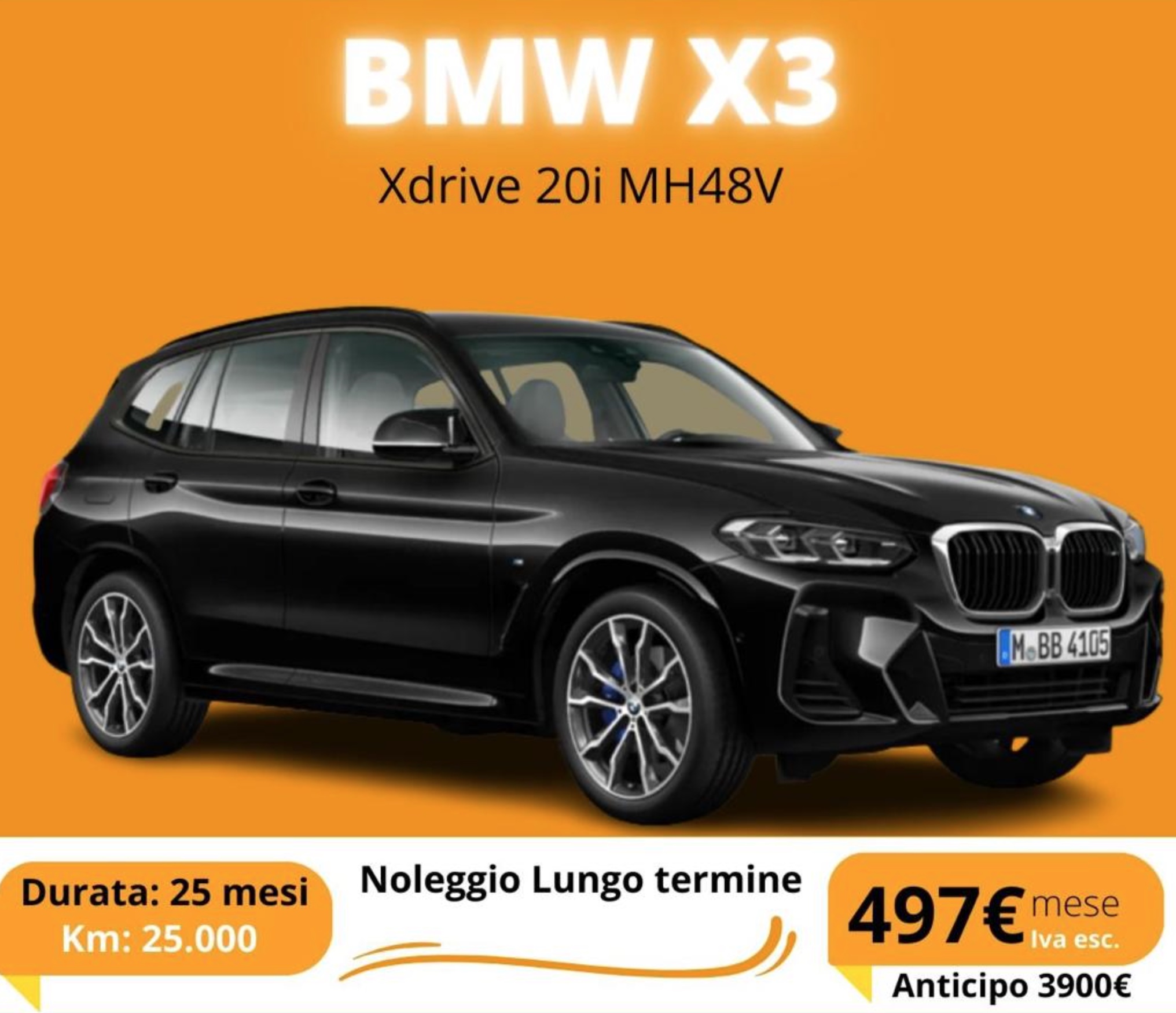 BMW X3 noleggio lungo termine